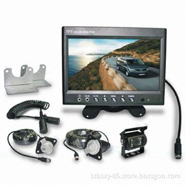 7-inch Camera Reversing System with Trailer Connector for Trailer, 420TVL Horizontal Resolution